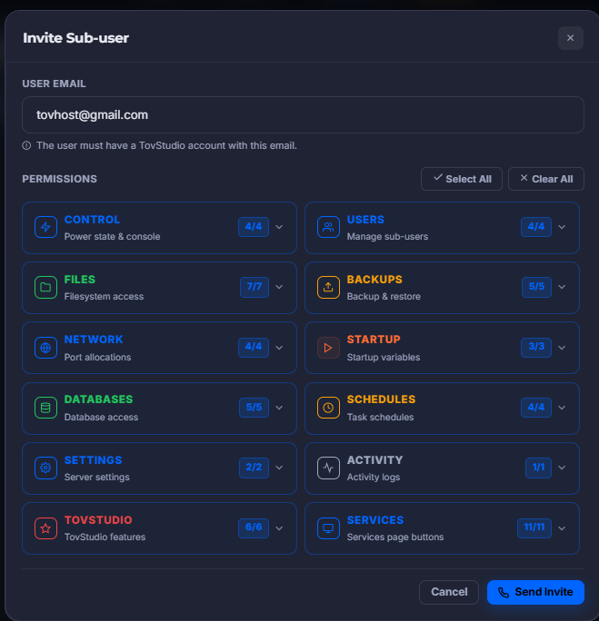 Server Sharing